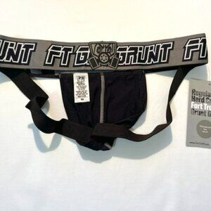 FORT TROFF Size "M" Grunt Corp Athletic Supporter- Black/Gray/White - Jock